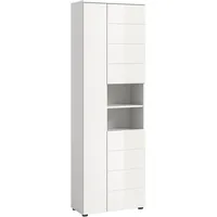 xonox.home Vira Hochschrank 60 x 190 cm Weiß MDF/Spanplatte