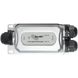ALLNET ALL-PR2013O-30W, Netzwerk-Repeater, 1000 Mbit/s, Ethernet/LAN, Schwarz, S