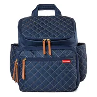 Skip Hop Baby Girl's Navy Diaper Backpack: Forma, Multi-Function Travel Bag with Changing Pad & Stroller Attachment, 2 Count (Pack of 1)