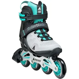 Rollerblade MACROBLADE 80 Inline-Skates für Damen, Fitness Inliner, Grau/Teal Blau, 40.5/41