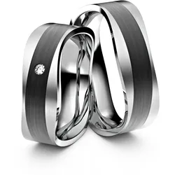 ASF Trauringe Partnerringe S001 Carbon - 1169
