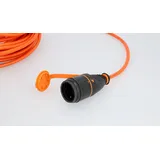 Unitec BQ-Verlängerungskabel Außen 20 Meter HO7BQ-F 3G1,5, orange, IP44