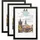 luxuskollektion Bilderrahmen Modern schwarz 21x29,7 cm 3er Set