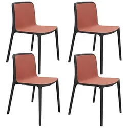 4 fm Besucherstühle Cento 4260761571980 terrakotta Kunststoff