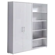 MID.YOU Office Edition Aktenschrank 168,8 x 33 x 185,6 cm Grau/Weiß