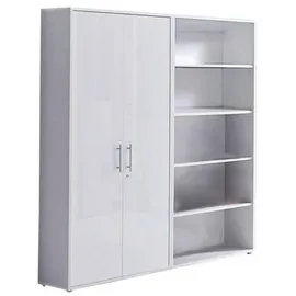 MID.YOU Office Edition Aktenschrank 168,8 x 33 x 185,6 cm Grau/Weiß