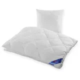 fan Frankenstolz Schlaf-Gut Lyocell Microfaser Bettdecke Frühjahr Sommer Herbst Winter Steppbett Weiß 135x200 cm waschbar Germany - Weiß