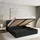 masseno Polsterbett, Schwarz, Holz, 140x200 cm, Schlafzimmer, Betten, Polsterbetten