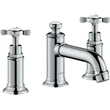 Hansgrohe Montreux 3-Loch Waschtischarmatur Edelstahl Optic