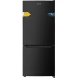 Cecotec Kombi Kühlschrank No Frost 117L Bolero CoolMarket Combi 117 DF Schwarz E. Klasse E, Schwarzer Kombi Kühlschrank, Defrost, Klasse E und Fast Freezing Modus