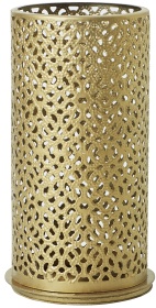 DUNI Kerzenhalter Bliss Windlicht gold , Kerzenständer aus der Serie Bliss, 1 Karton = 4 Stück, Maße (Ø x H): 75 x 140 mm