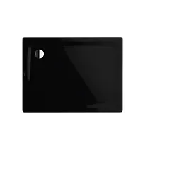 Kaldewei Superplan Classic Duschwanne 430548040701 90x110x2,5cm, mit Träger, schwarz