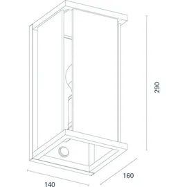 Sigor Nulatern anthrazit Sensor IP54 E27