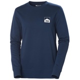 HELLY HANSEN W Nord Graphic Sweatshirt, Ocean, XL