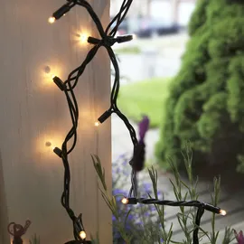 Best Season LED Lichterkette 10 m Schwarz warmweiß