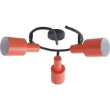 LINDBY Ovelia 3-flg. rund orange/schwarz