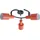 LINDBY Ovelia 3-flg. rund orange/schwarz