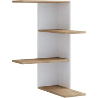 VCM Bücherregal 45 x 45 x 77 cm Weiß