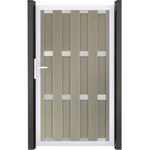 GROJA Fertigzaun Tor Bi-Color Sand 100x180 cm DIN: Links