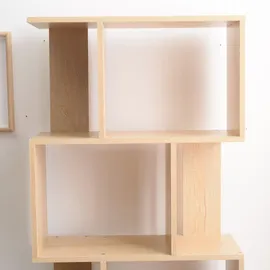 Mobili Rebecca – Rebecca Mobili Bücherregal Regal 5 Fächer Holz, Beige, Mordern 172,5x60x24