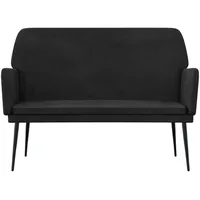 VidaXL Sitzbank Schwarz 108x79x79 cm Samt