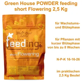 Green House Feeding Pflanzendünger kurze Blüte 2,5 kg