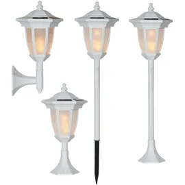 Star Trading 4in1 LED Solarleuchte Flame weiß