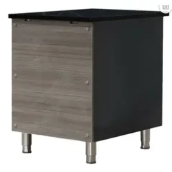 Kassentisch Edelstahl Granit schwarz Kassentheke Ladentheke 400x820x870mm