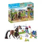 Playmobil Horses of Waterfall Zoe & Blaze mit Turnierparcours
