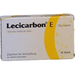 Lecicarbon E CO2 Laxans Erwachsenensuppositorien 10 St