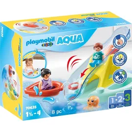 Playmobil 1.2.3 Badeinsel mit Wasserrutsche 70635