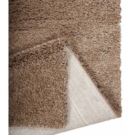MY HOME Hochflor-Teppich MY HOME "Viva" Gr. 1, braun (braunmelange), B:60cm H:45mm L:90cm, Kunstfaser, Teppiche, Uni Farben, einfarbig, besonders weich und kuschelig, Kundenliebling