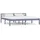 vidaXL Massivholzbett 160 x 200 cm Grau
