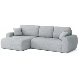 kaiser möbel Ecksofa Chenille mit Schlaffunktion 3-Sitzer Grau