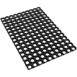 Andiamo Fußmatte Gummi Ringmatte, rechteckig, Höhe: 15 mm, Schmutzfangmatte, In- und Outdoor geeignet, besonders robust schwarz 40 cm x 60 cm x 15 mm