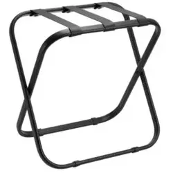 Kofferständer TRAVELER Schwarz mit Riemen Nylon Schwarz
