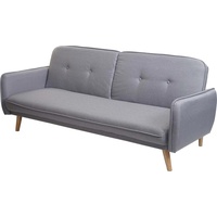 MCW Schlafsofa MCW-J18, Couch Klappsofa Gästebett Bettsofa, Schlaffunktion Stoff/Textil ~ grau