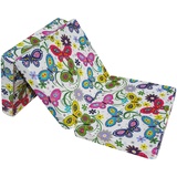 Natalia Spzoo Faltmatratze Klappmatratze 198 x 80 x10 cm Bunt (Garden-70% Cotton 30% Polyester.)