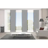 VISION S Schiebegardine VISION S "PIVE 6er SET" Gr. 1, grau, B:60cm H:260cm, Polyester, Gardinen, Schiebevorhang Digidruck 6er Set PIVE