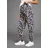 NEUN MONATE Umstandshose NEUN MONATE "Haremshose für Schwangerschaft und Stillzeit", Damen, Gr. 40/42, N-Gr, blau (marine geblümt), Jersey, Obermaterial: 95% Viskose, 5% Elasthan, bedruckt, geblümt, Basic, bequem lang, Hosen, in bequemer Passform und mit Blumenmuster