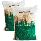 BIENEN SCHMIDT Holzpellets 15kg Sack Heizpellets für Pelletöfen Kiefernholz Ø6mm, 30 kg, SGS zertifiziert A1 - 2 SÄCKE