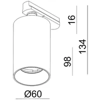 Deko-Light Deko Light Can LED-Schienenstrahler GU10 Weiß