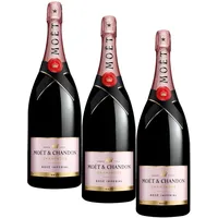 Moët & Chandon Champagner Rosé 1,5l Magnum 1.5 l (Packung mit 3)