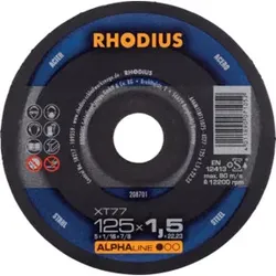 RHODIUS Trennscheibe XT77 125 x 1,5mm gerade