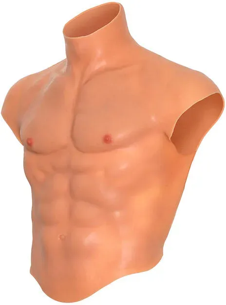 HIDDEN DESIRE - ALTER EGO SILIKON-TORSO-SHIRT FÜR MÄNNER MIT ABS-FLEISCH