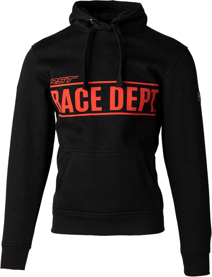 RST Race Department Reinforced Motorfiets Hoodie, zwart-rood, XS Voorman