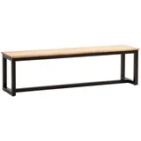 FineBuy Sitzbank Akazie Massivholz 180 cm Essbank Loft Groß