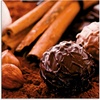 Glasbild »Schokoladen-Trüffel«, Süßspeisen, (1 St.), braun