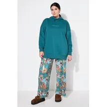 Studio Untold Schlupfhose Wide Legs Plissee Blau 46-48