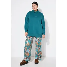 Studio Untold Schlupfhose Wide Legs Plissee Blau 46-48